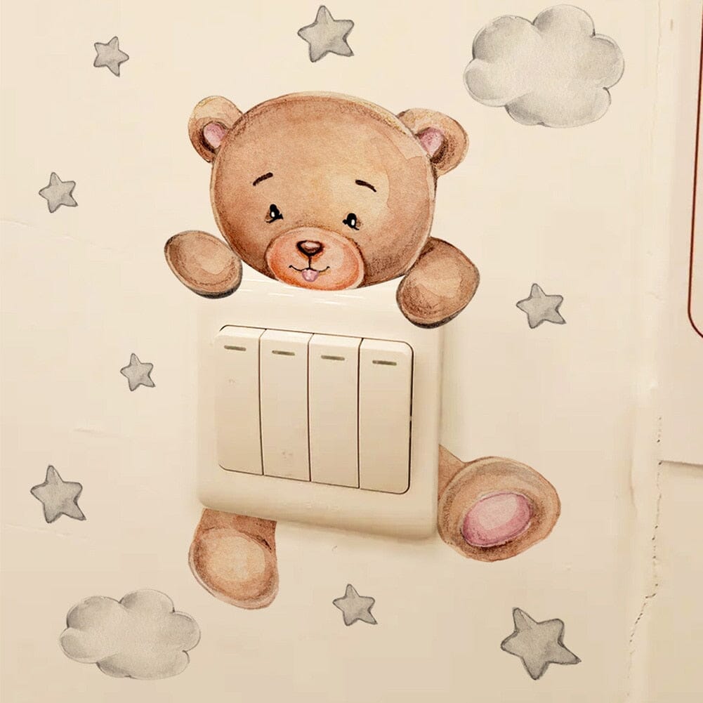 TeddyStick™ - Decorative Teddy Bear sticker | Children's Bedroom - BabyShop AB