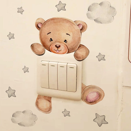 TeddyStick™ - Decorative Teddy Bear sticker | Children's Bedroom - BabyShop AB