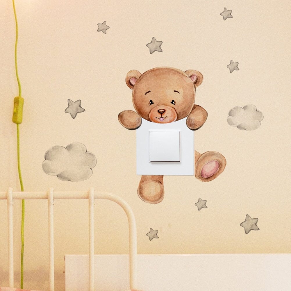 TeddyStick™ - Decorative Teddy Bear sticker | Children's Bedroom - BabyShop AB