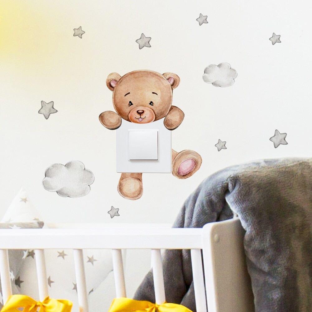 TeddyStick™ - Decorative Teddy Bear sticker | Children's Bedroom - BabyShop AB